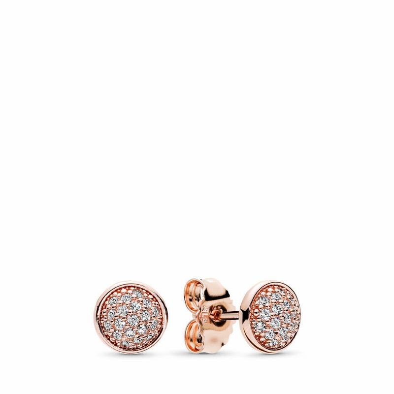 Cercei Cu Surub Pandora Rose™ Dazzling Droplets (SFtfl9xk)